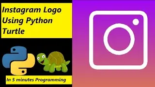 How to draw Instagram Logo Using Python Turtle | Python Turtle tutorial 