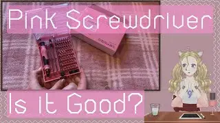 Taking a quick look at the Vcelink Pink Screwdriver from Amazon with bits for iPhone, Android & More