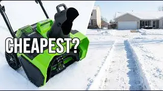 Is The Cheapest Cordless Snowblower Any Good? - Greenworks 40V