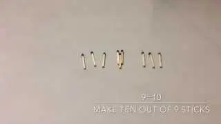Stopmotion | make 10 out of 9 sticks