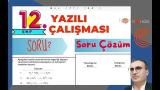 12. sınıf kimya yazılı soruları