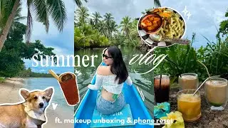 SUMMER 2024 IN SIARGAO 🌺  makeup unboxing, perfumes, phone accessories ⋆౨ৎ