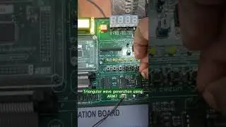 Triangular wave generation using ARM7 #education
