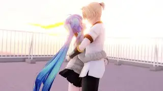 【MMD】YOASOBI - 夜に駆ける【Miku & Len】🎉6 Year Anniversary🎂 [4K] (JP/EN sub)