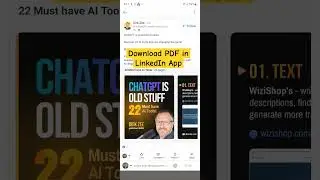 Download PDF in LinkedIn App