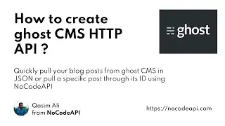 How to create ghost CMS HTTP endpoint API ?