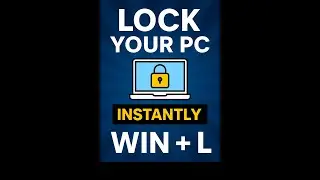 🔐 Lock Your PC in 1 Second! | Windows Shortcut