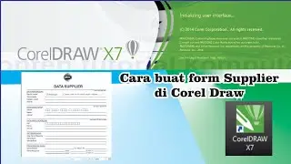 Cara buat form data supplier di corel draw