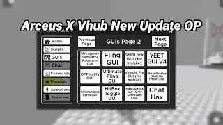 Arceus X Vhub New Update OP Script