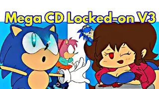 Friday Night Funkin' VS Mega CD Locked-on V3 / Sonic (FNF Mod/Hard/DEMO + Cover)