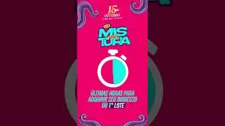 ÚLTIMAS HORAS  ADQUIRIR  INGRESSO
