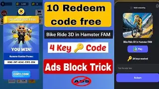 Unlock 4 Key 🔑 Codes & Ad-Free Gameplay | Hamster Combat Update #hamsterkombat #earnmoney