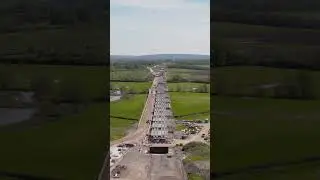 HS2 Thame Valley Viaduct reaches halfway point #shorts