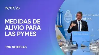 Massa anunció medidas de alivio para pymes y analiza el avance de las negociaciones con el FMI