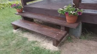 I made a staircase to the terrace with my own hands.