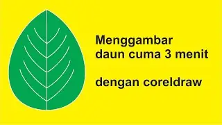 Cara menggambar daun hanya 3 MENIT