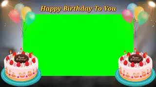 Birthday Green Screen Status | Birthday Song Status | Birthday Status Editing // Black Screen Status