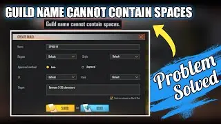 Free Fire Guild Name Cannot Contain Spaces Problem Solved | Guild Name Already Exists