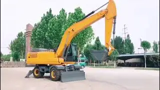 Колесный габаритный экскаватор HENGTE HT215W