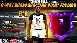 NEW “2-WAY SHARPSHOOTING POINT FORWARD” IS THE BEST BUILD IN NBA 2K23! *NEW* GAME-BREAKING BUILD!