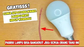 HOW TO REPAIR BROKEN LED BULB USING ONLY ONE CABLE WITHOUT COST