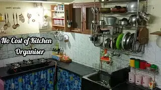 DIY kitchen Countertop Makeover | Zero cost of Organiser | Oil Tray makeover ideas 😊