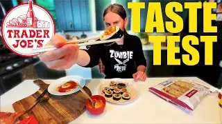 Trying New Products From TRADER JOE'S (VEGAN) KIMBAP