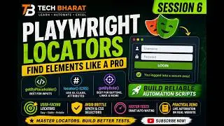 getByRole, getByPlaceholder, getByText & locator | Playwright Locators Explained | Session 6 | 2026