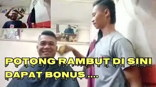 Potong Rambut dapat bonus Pijitan Nikmat || @asgarcil channel