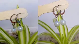 Handmade Pearl Earring/ Earring Making Tutorial/Pearl Earring lover/Simple Earrings