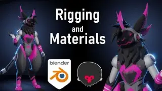NEO || Rigging and Texturing a Protogen in Blender and Marmoset (Commission)