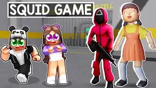 Escaping the SQUID GAME Prison in Roblox with Heronpuppy!