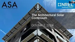Webinar – The Architectural Solar Continuum