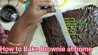 How to Bake Brownie @Home