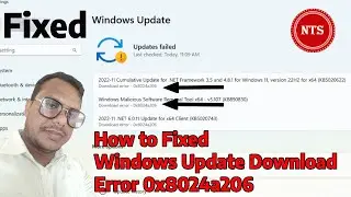 How to Fix Windows Update Download Error 0x8024a206