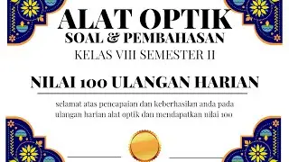 SOAL ALAT OPTIK ULANGAN HARIAN PART II