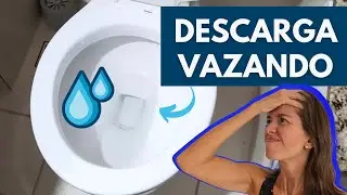 Como resolver descarga de caixa acoplada que vaza sem parar | AgilizaLab - Mari Pavan