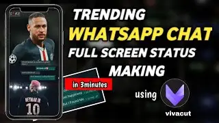 TRENDING WHATSAPP CHAT STATUS MAKING using VIVACUT || VIVACUT TUTORIAL  | COB STUDIO