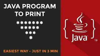 inverted pyramid pattern in java | star pattern program