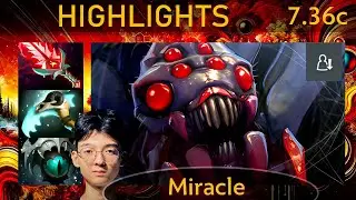 🌟 7.36c Miracle Broodmother |KDA - 42 KP - 84%| Carry Highlights - Dota 2 Top MMR