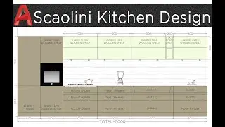 Scaolini Kitchen Design in Autocad Tutorial