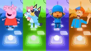 Peppa Pig 🆚 Bluey Bingo 🆚 Pocoyo 🆚 Blippi Who Is Win ✅▶️