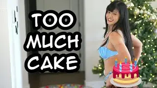 Quqco struggles to put on a miniskirt. Too many ASSets