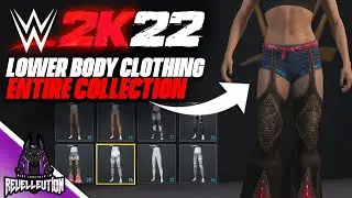 WWE 2K22 Creation Suite: All Lower Body Pieces (Bottoms, Belts, Tights and More) 