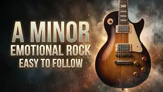 A Minor Emotional Rock Backing Track | 77 BPM | Easy to Follow
