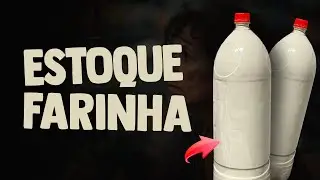 Como estocar farinha na garrafa PET de maneira FÁCIL!