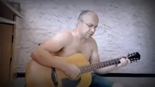 Белая птица на гитаре ДДТ (На небе вороны под небом монахи...)
