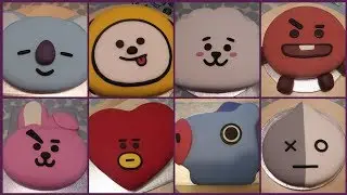 HOW TO MAKE BT21 CAKES' COMPILATION | GUMMY GOOMEY #stayhome[BAKE]#withme