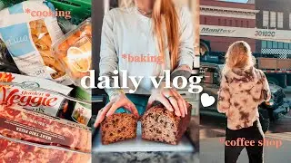 Productive Vlog | groceries, cooking, snack tasting, baking vlog