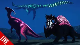 LUX PARK: Building A Magical Nighttime Park With All Lux Dinosaurs | Jurassic World Evolution 2